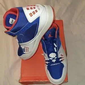 Air Jordan 1 Flight  size: 13 color: white/blue/orange Jordan 1 High Zoom Comfort 2  main image 4